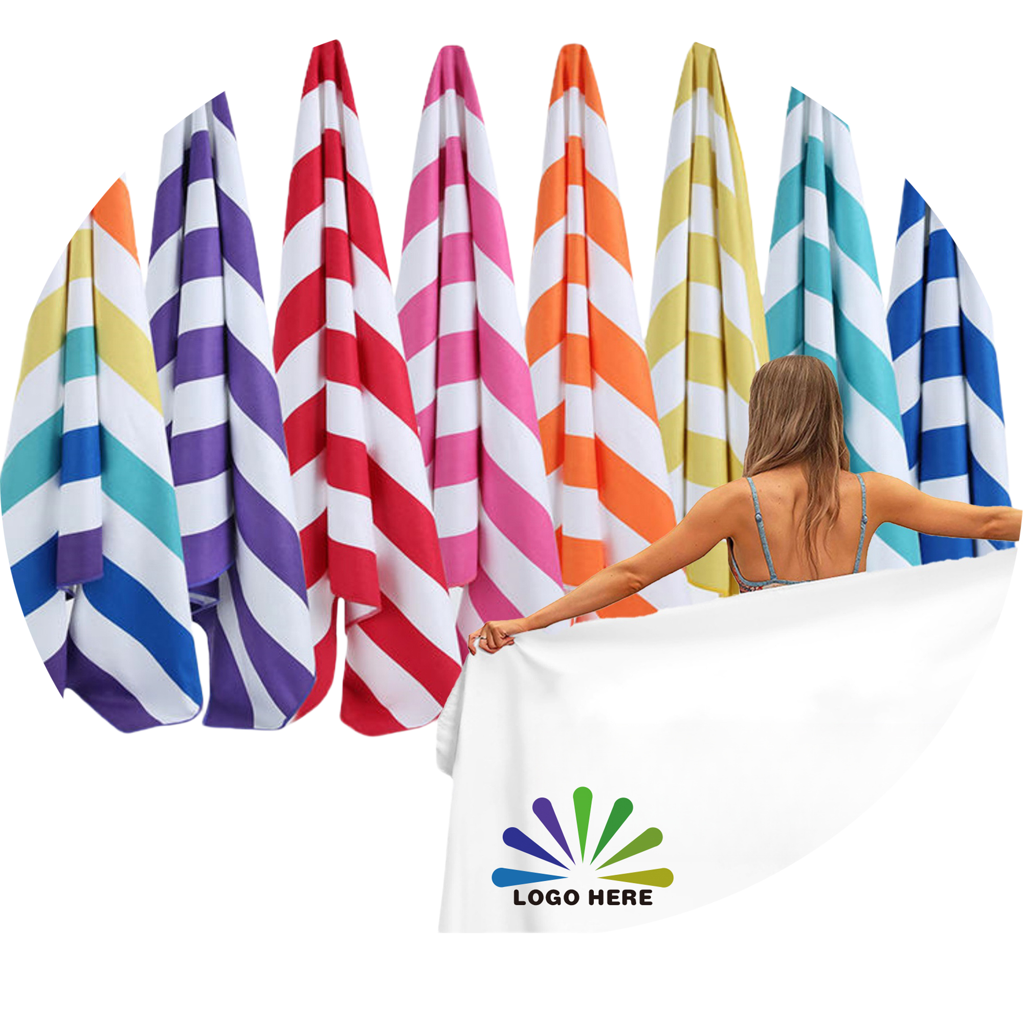 Terylene Cotton Summer Beach Sport Towel MOQ20 2