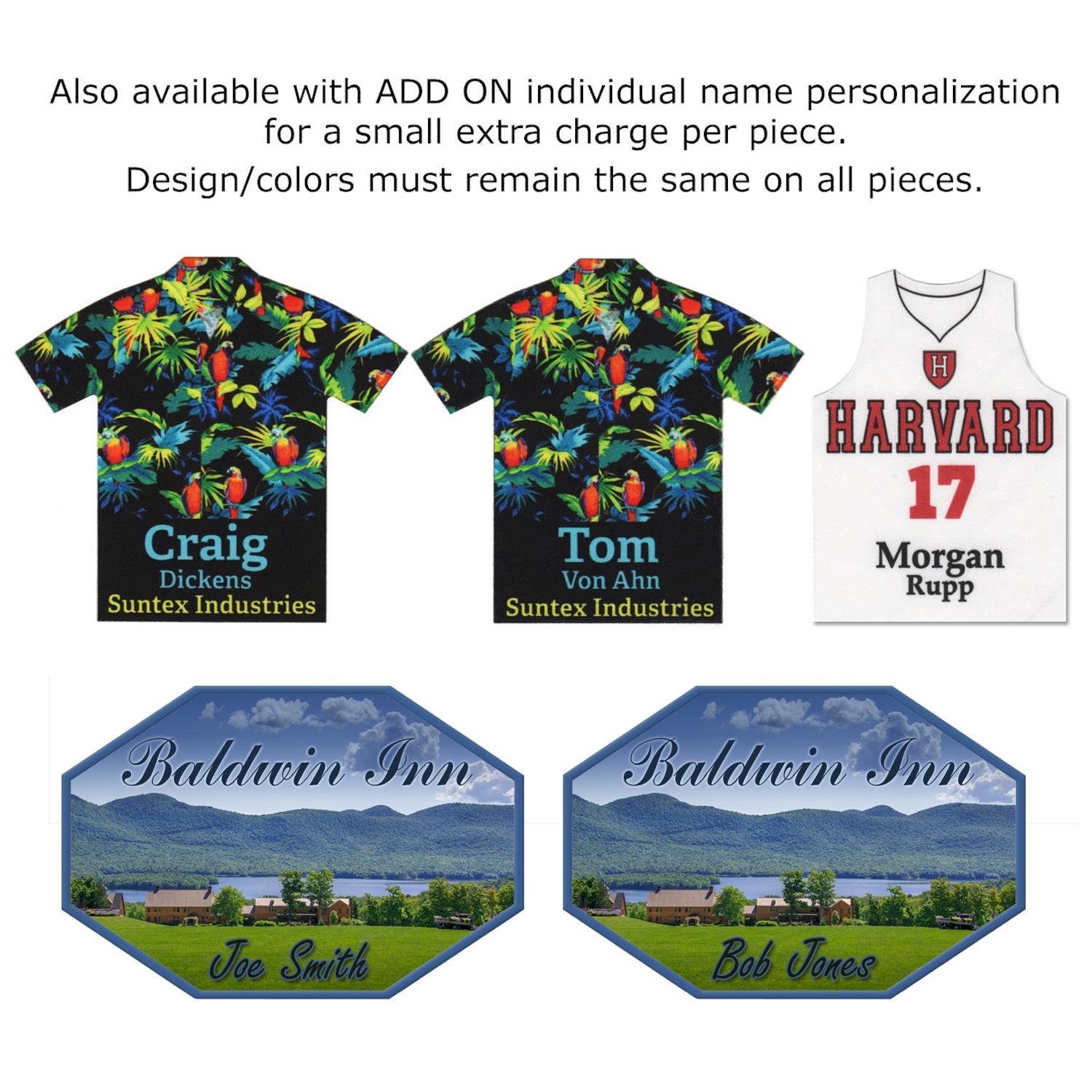 Instant Image 4CP Dye Sub Fabric Stickers 3