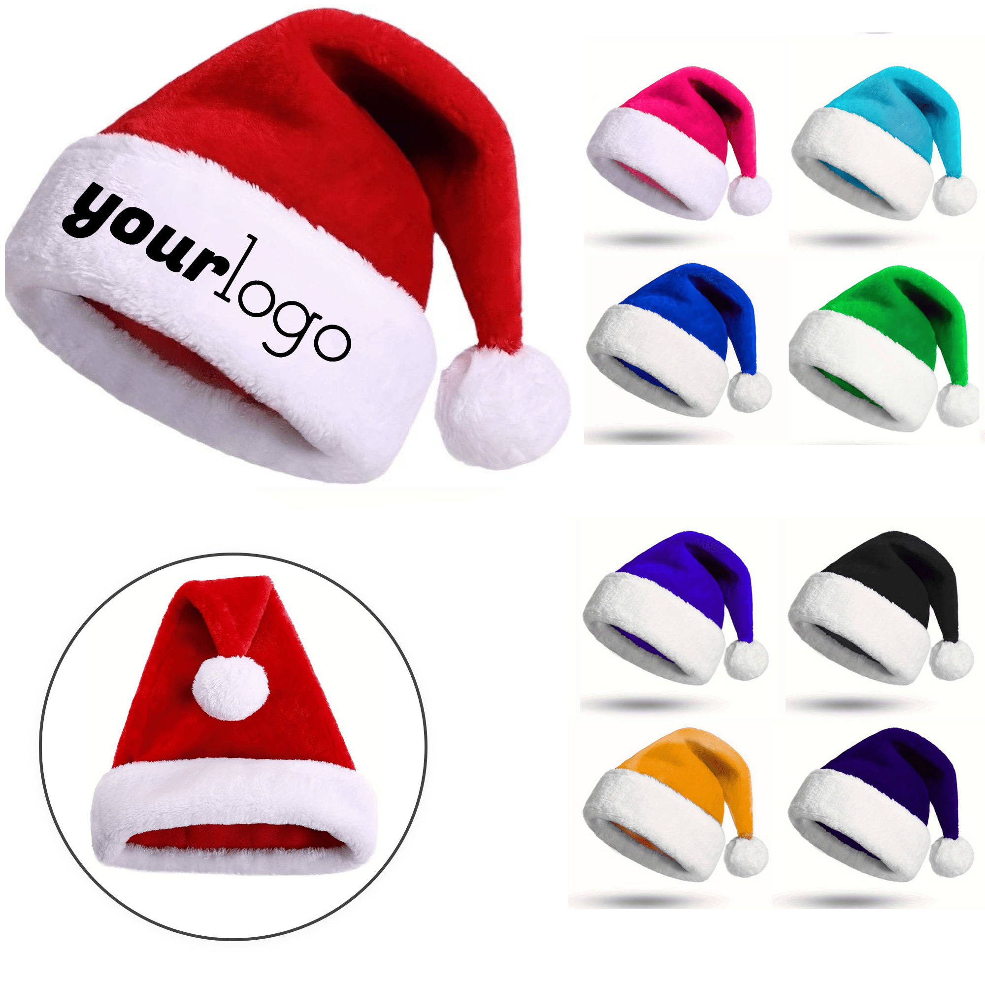 Thick Polyester Festive Christmas Party Hat 2
