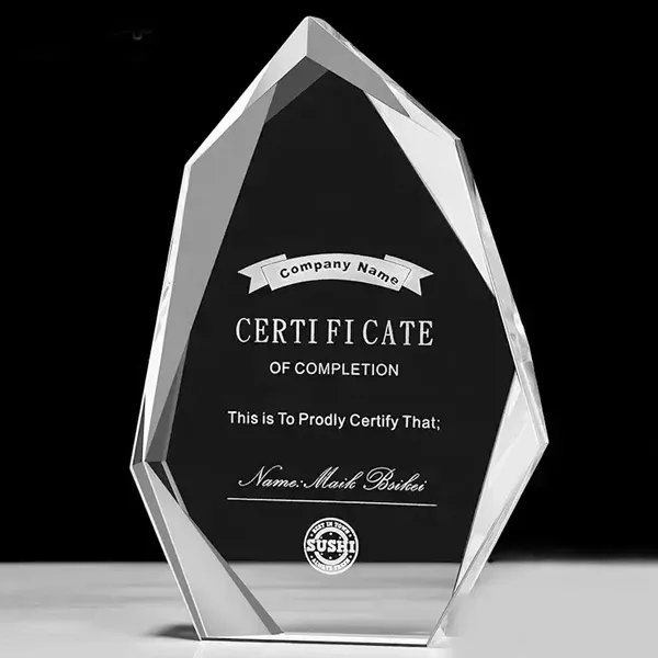 Faceted Crystal Iceberg Peak Award 5