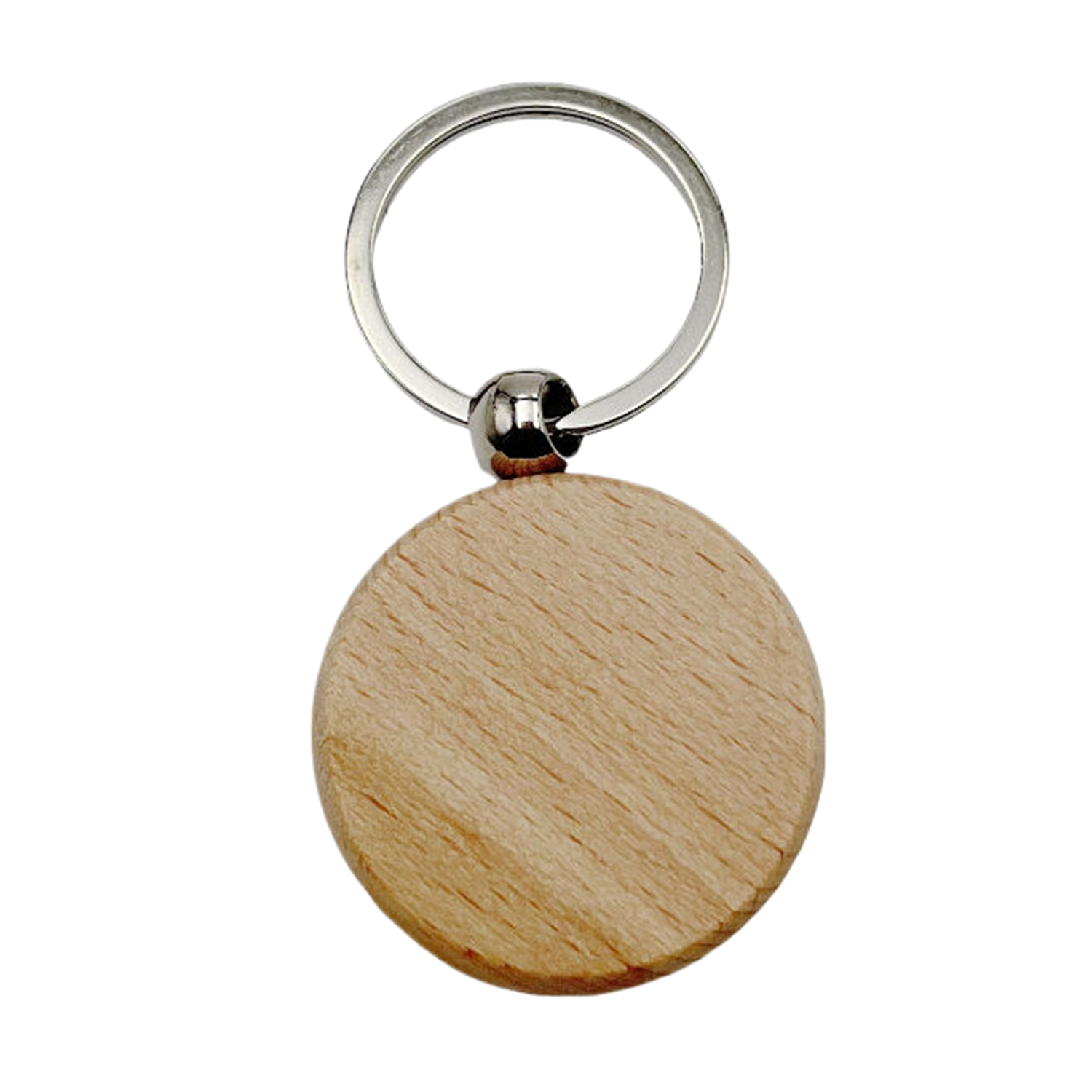 Wooden Round Keychain 3