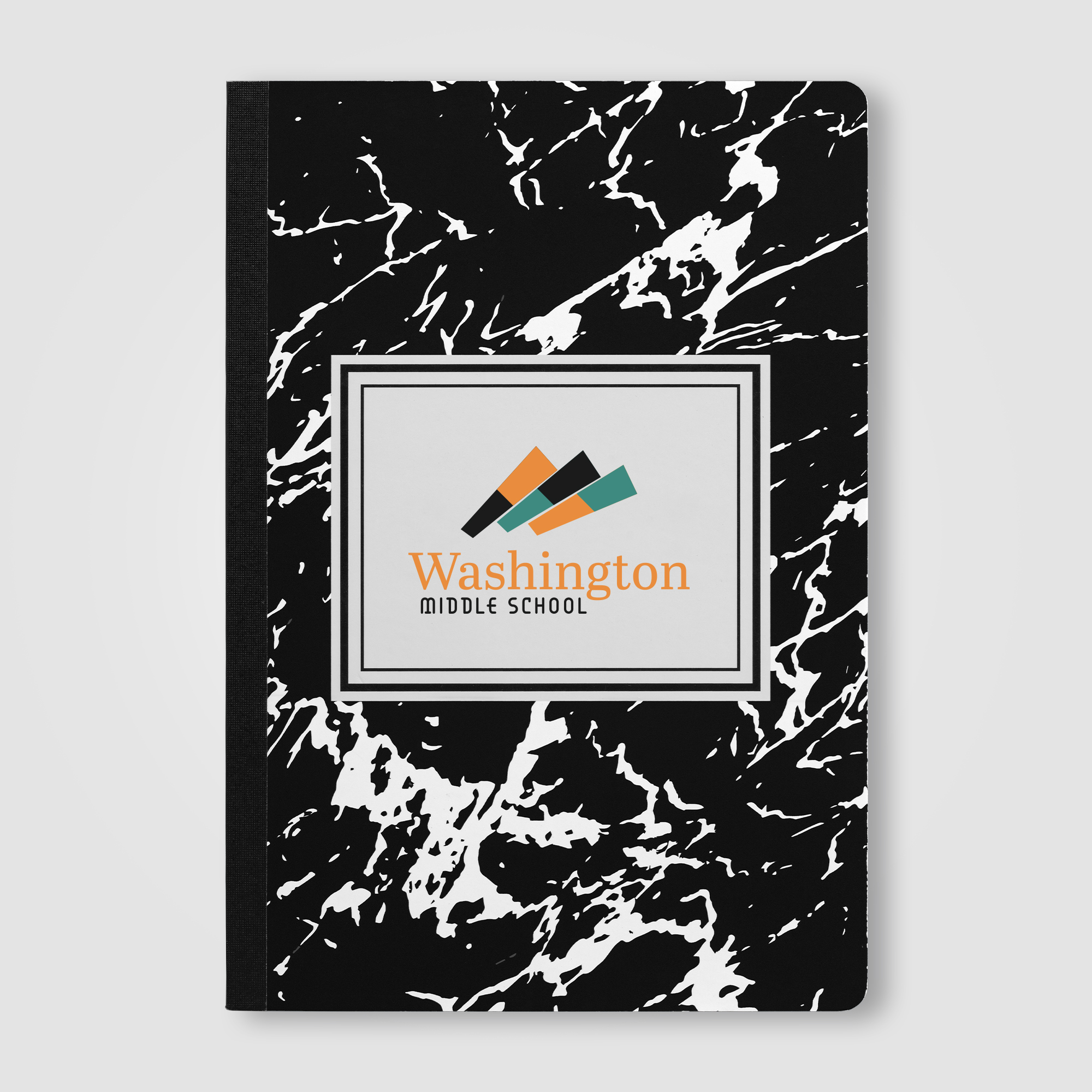 Slate FSC Paper Marble Hardcover Composition Notebook – A5 3