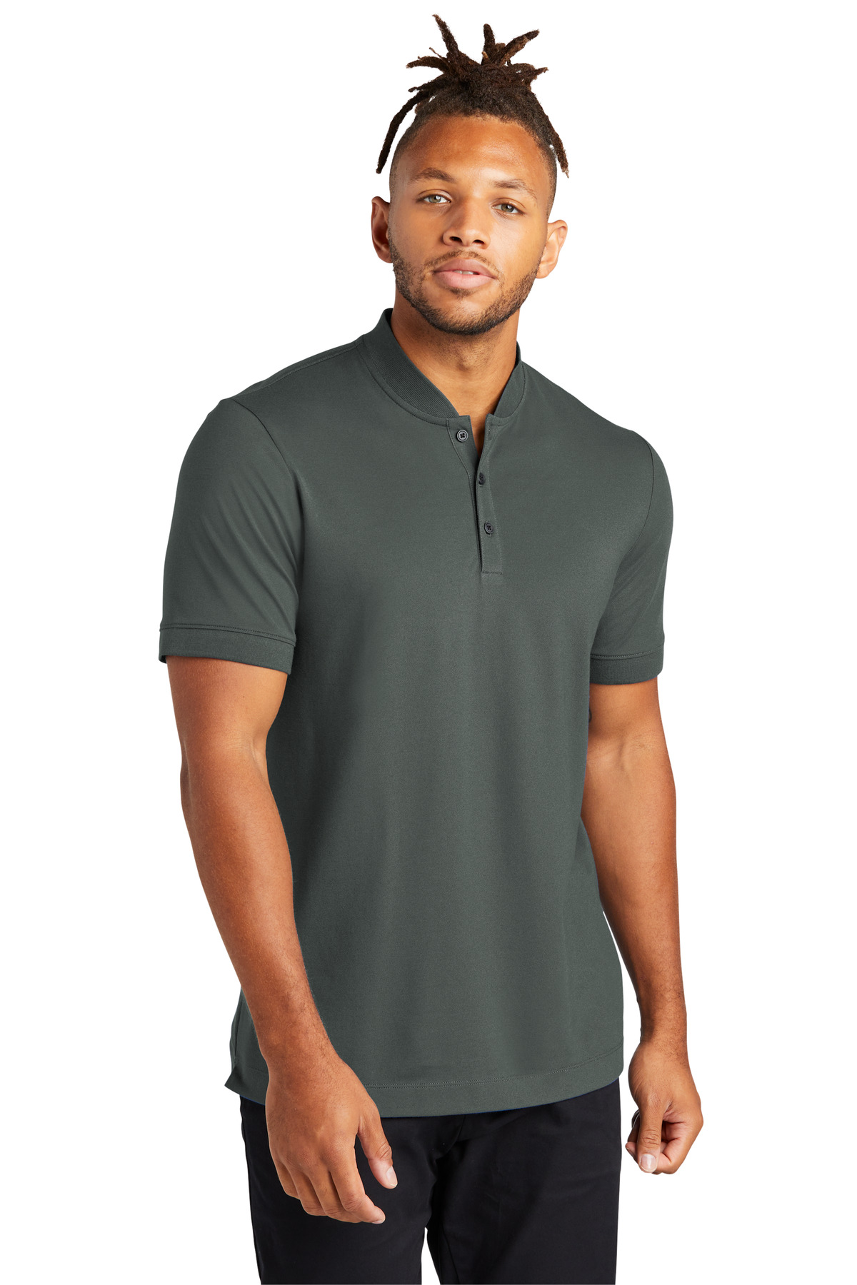 Mercer+Mettle Stretch Pique Henley MM1008 32