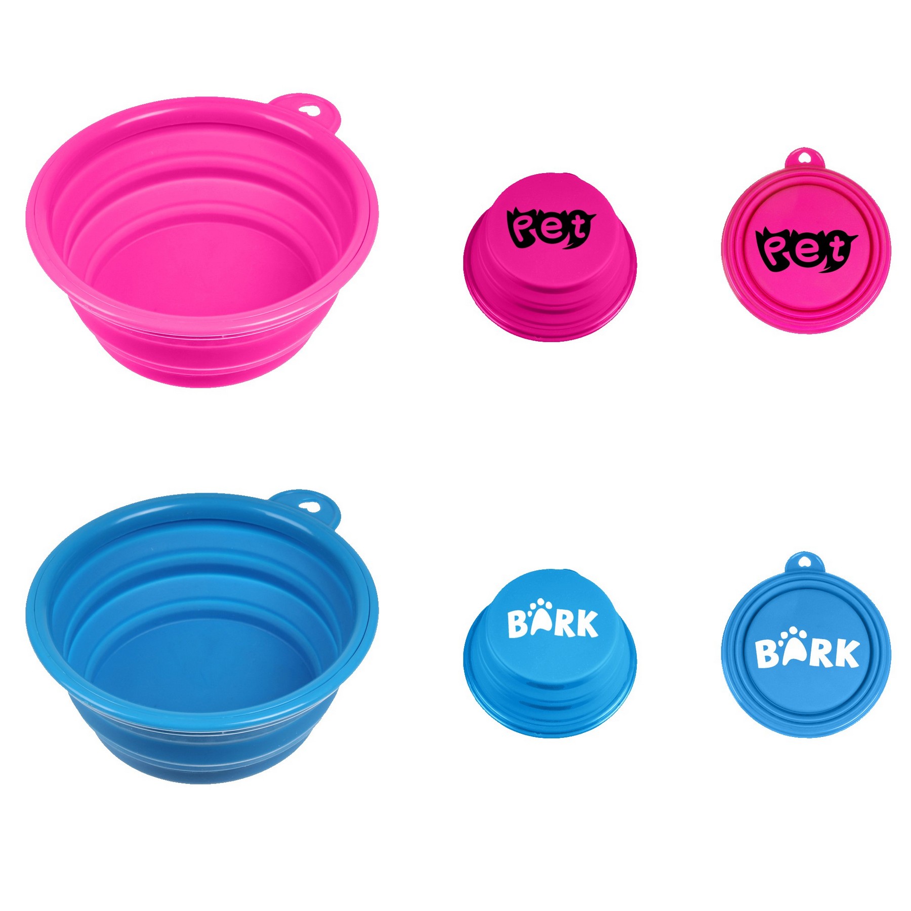 Collapsible Silicone Pet Bowl - 12 oz. 2