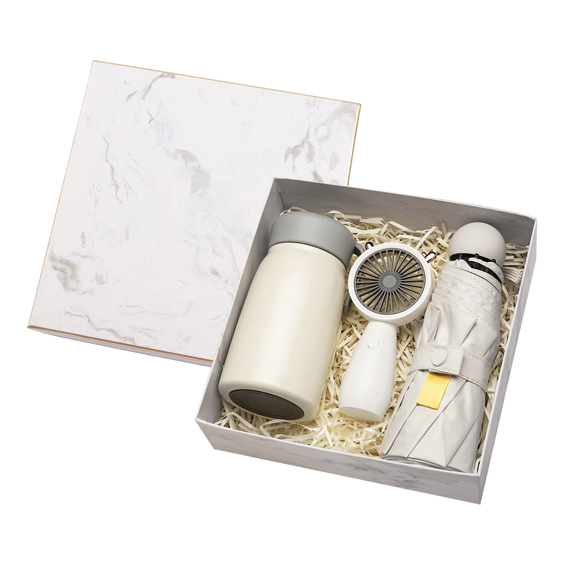 Gift Set with Umbrella, Towel, Handheld Fan 3