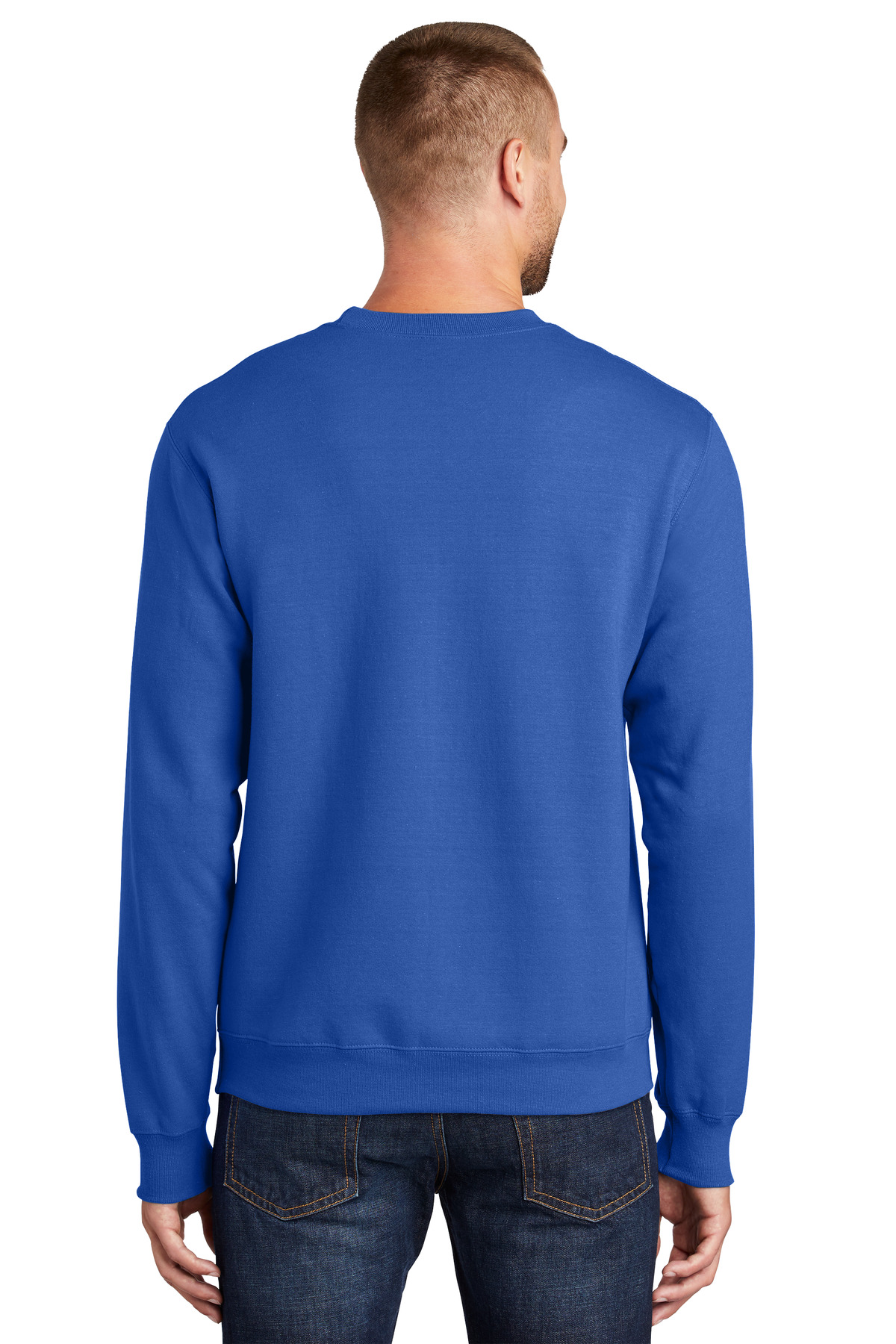 Port & Company® Essential Fleece Crewneck Sweatshirt, custom hoodie or sweatshirt with logo imprint 4