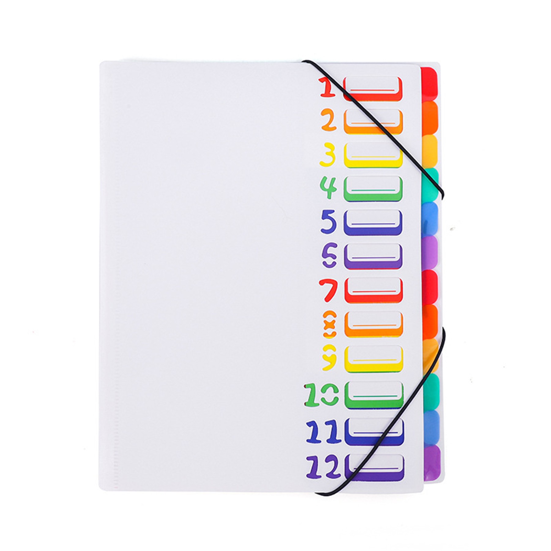 Rainbow Tab Expanding File Folder 3