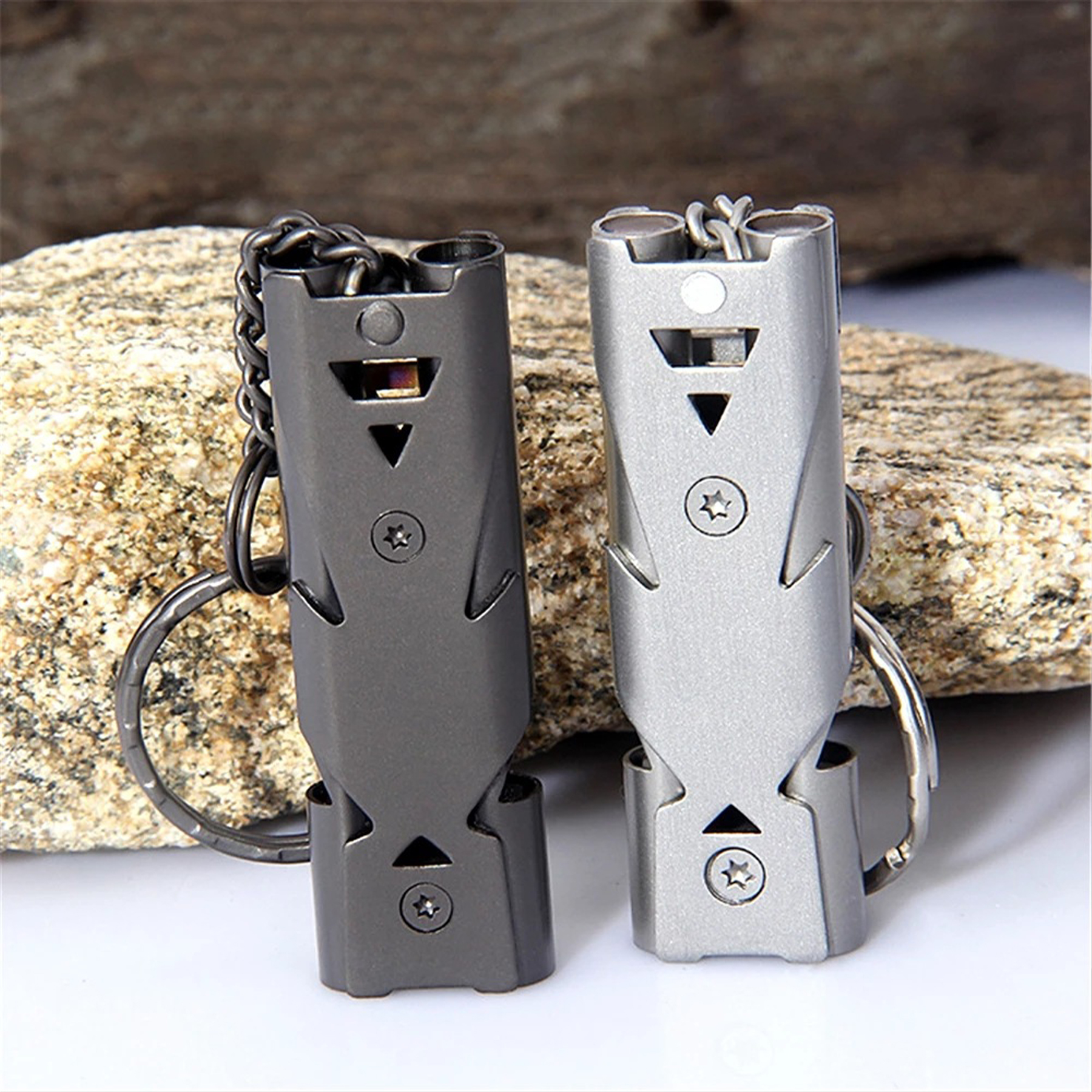 Stainless Steel Outdoor Rescue Whistle 5