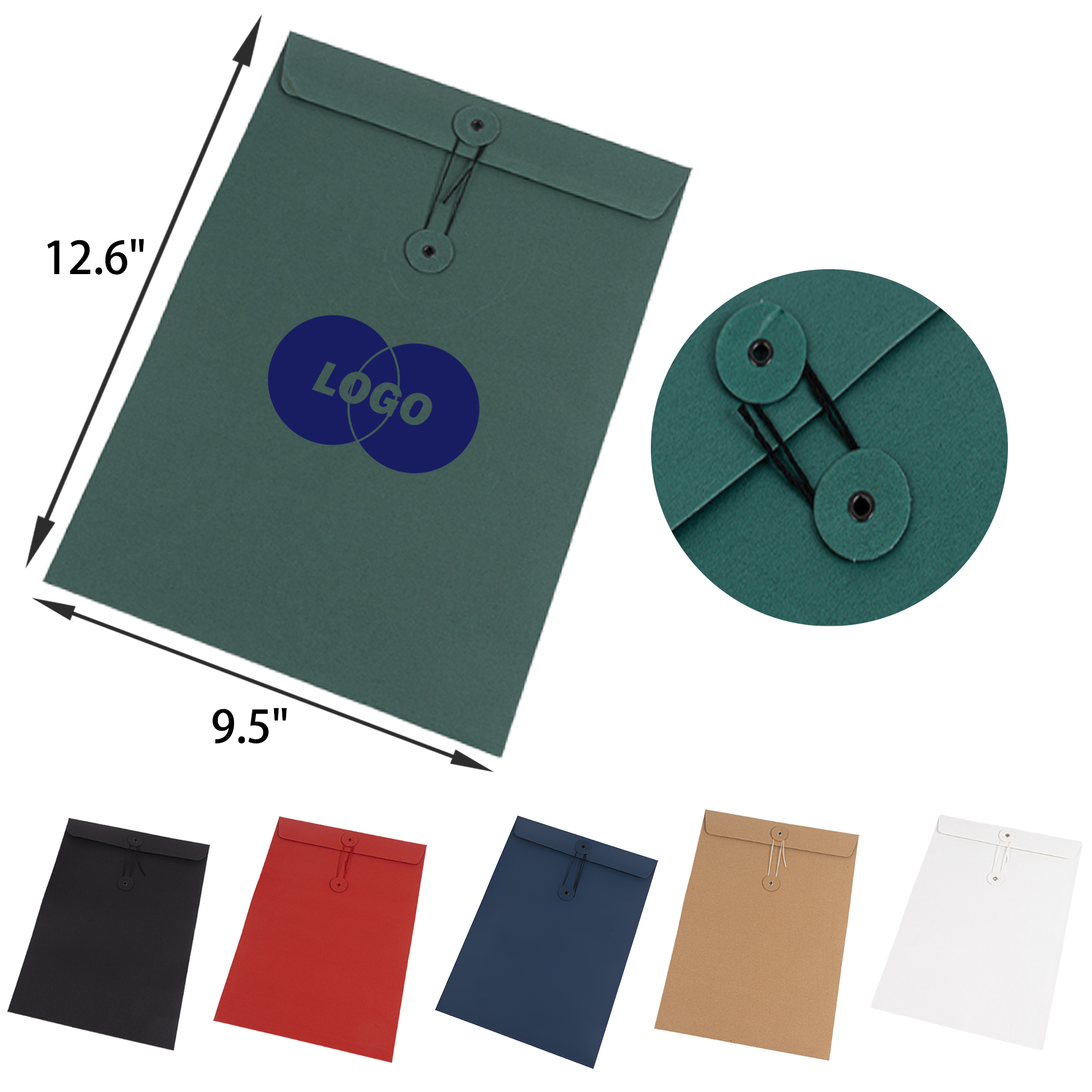 Stylish A4 Kraft Paper Folder Document Bag 4