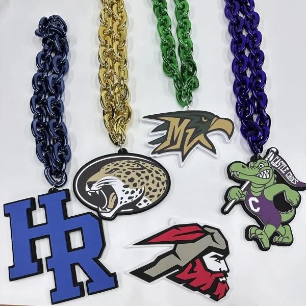 Custom 3D Foam Chain Football Fan Necklace 5