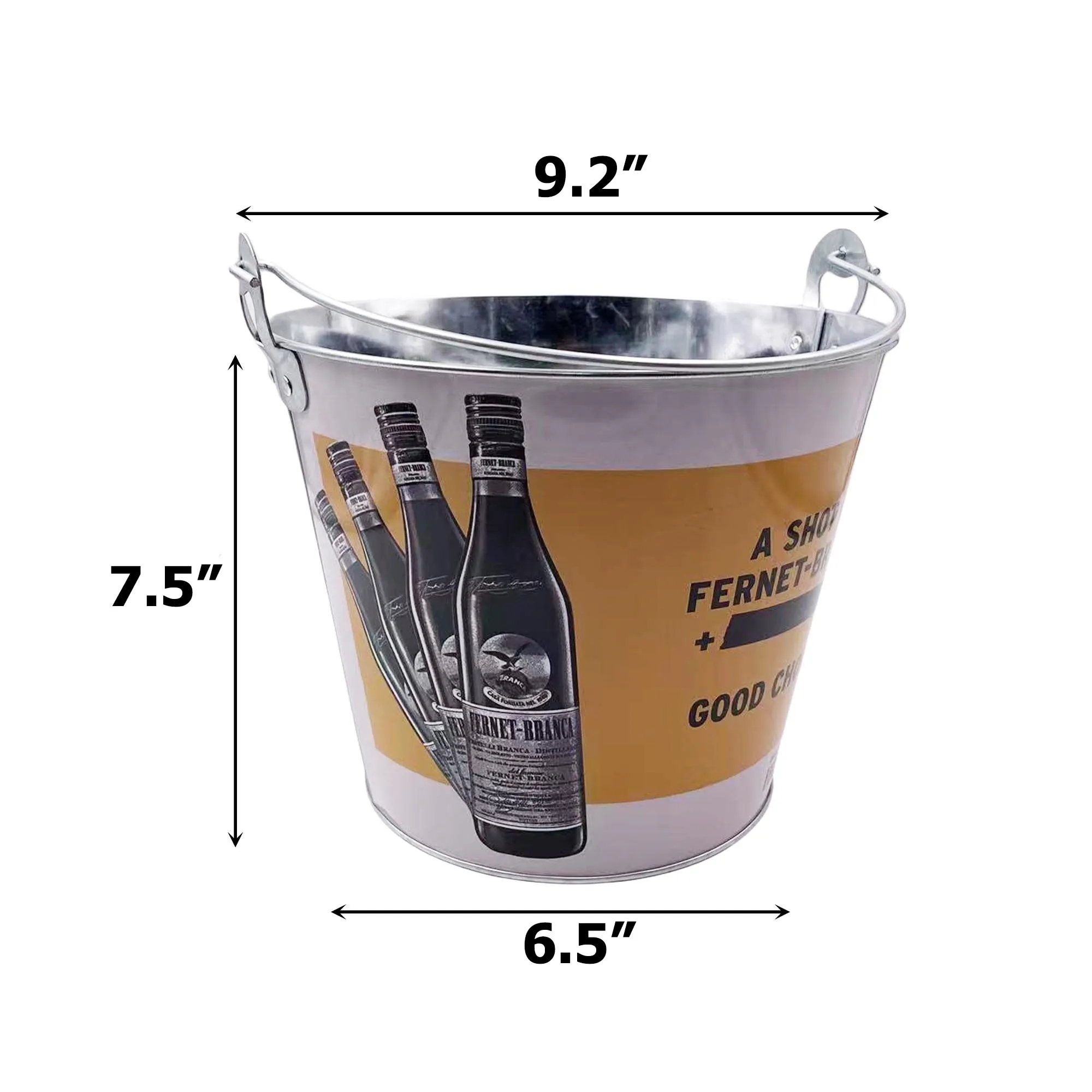 5 Quarts Galvanized Iron Beer Ice Bucket 3