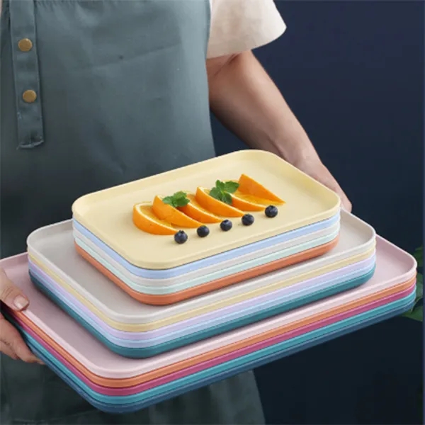 Wheat Straw Food Serving Tray 7