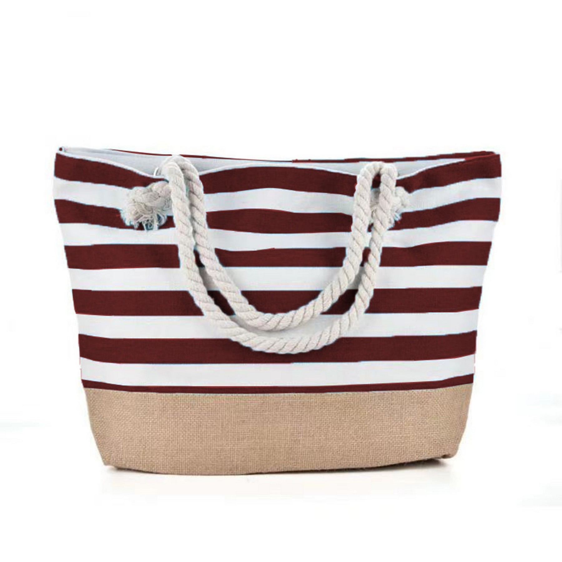 Canvas Beach Tote Handbag, custom tote bag with logo imprint 8