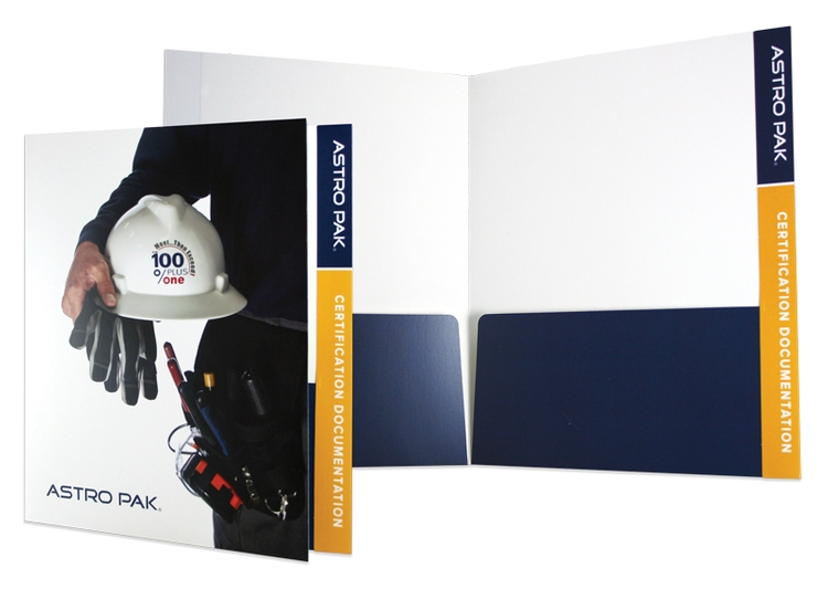 Reinforced Edge File Tab Presentation Folders 5