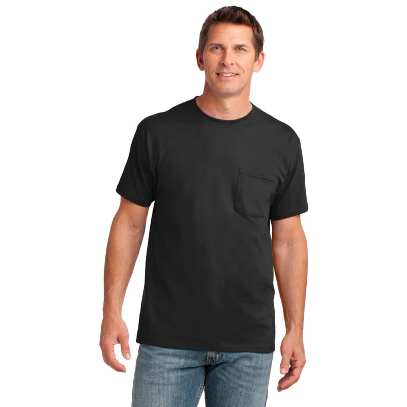 Port & Company Core Cotton Pocket Tee. 30