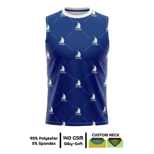 Unisex & Kids' Sublimation Sleeveless T-Shirt - 160G Brushed 3
