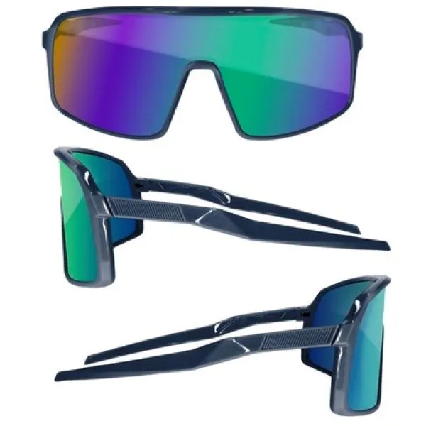 Sport Viper Mirror Sunglasses W/ 1 Color Lens Imprint 8