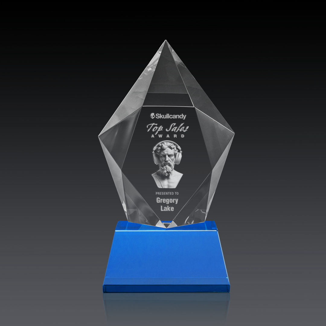 Devron 3D Award on Base - Sky Blue 7