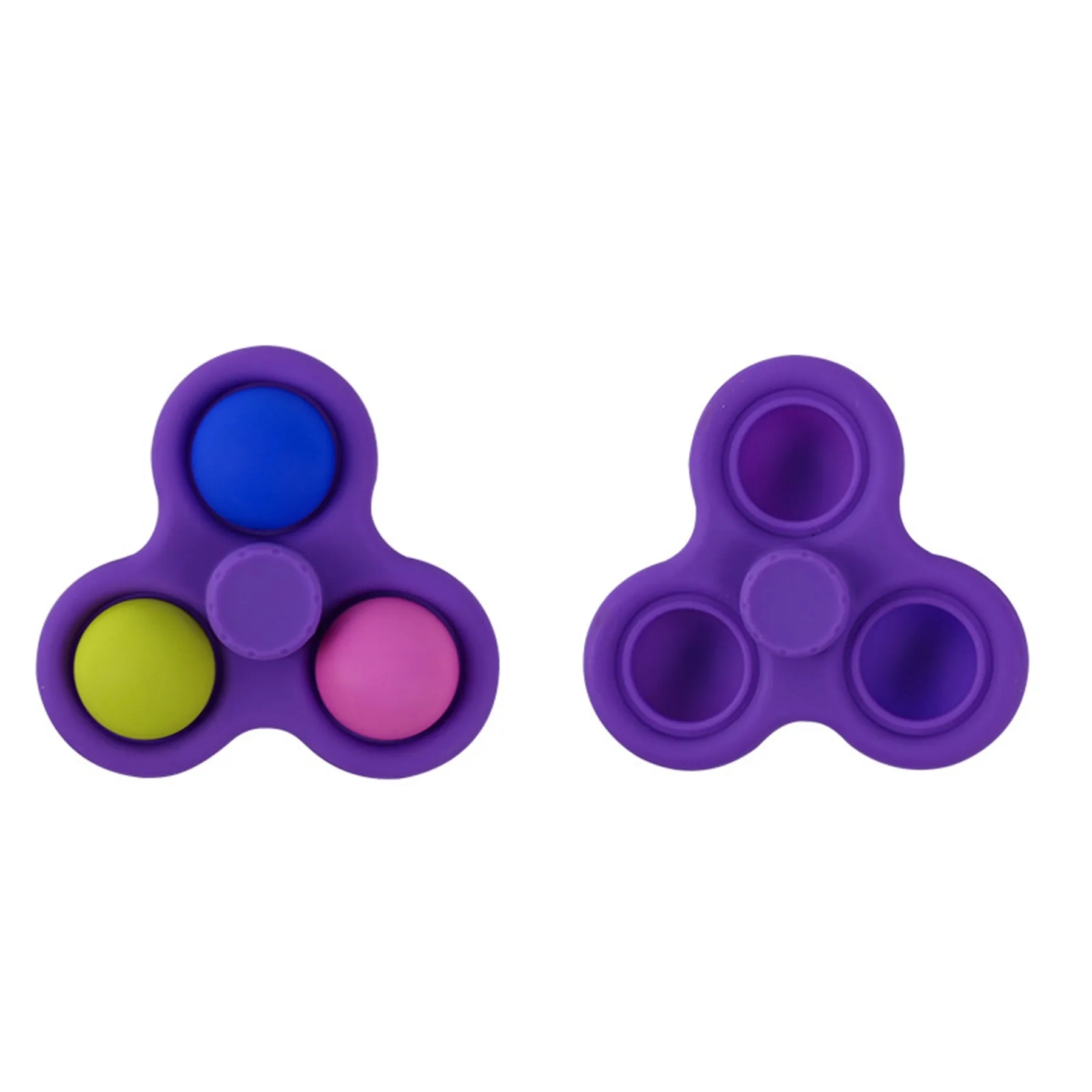 Colorful Silicone Finger Push Fidget Bubble Spinner 5