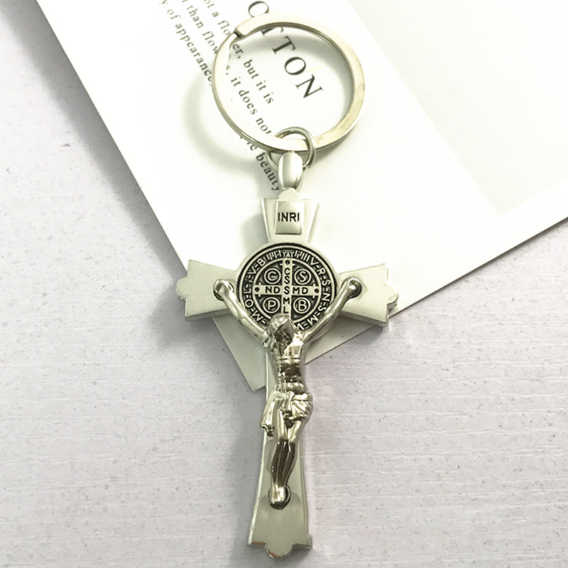 Creative Metal Cross Keychain 6