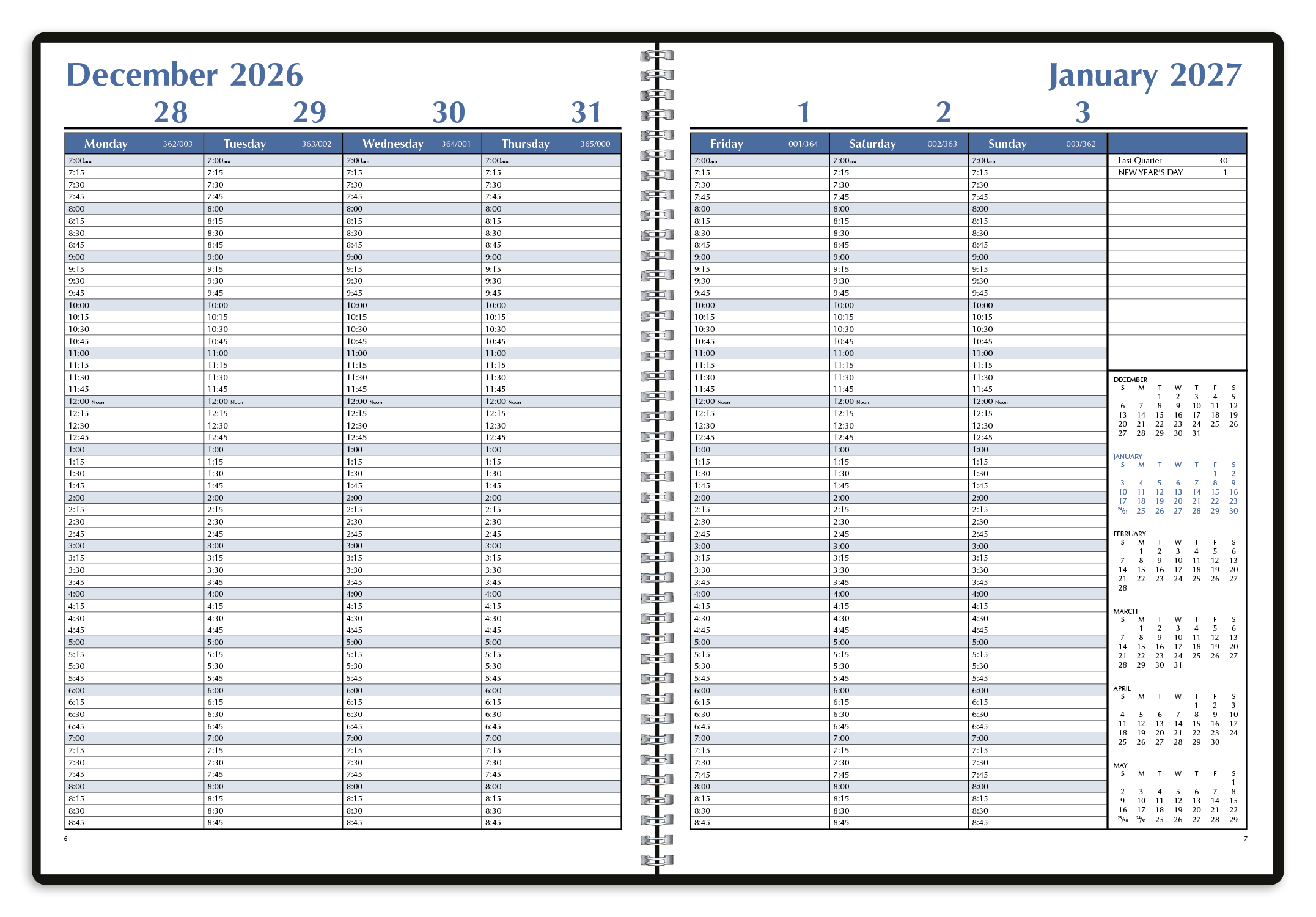 Triumph® Calendars Weekly Time Manager 95