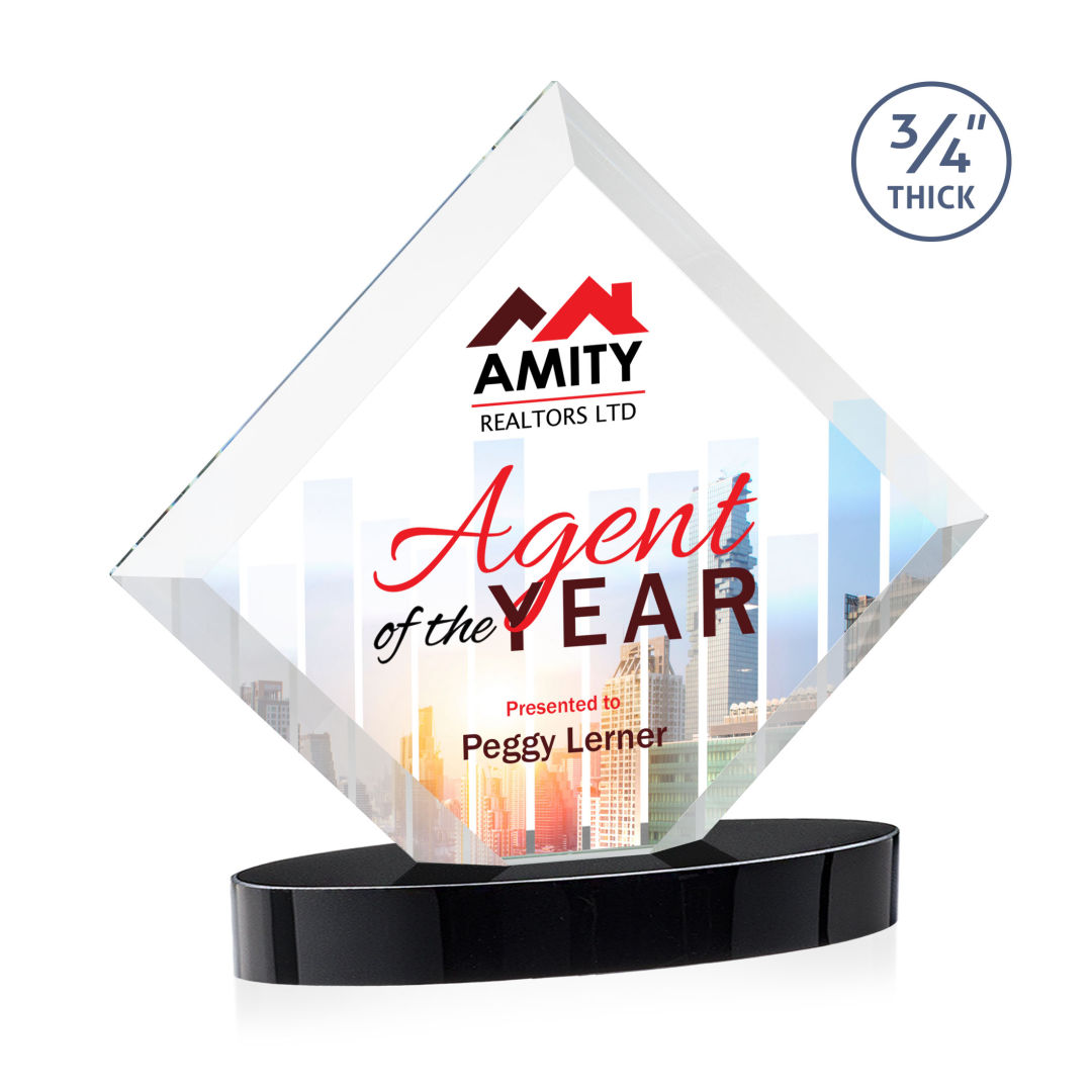Belaire VividPrint™ Award on Alberton Base - Black 8