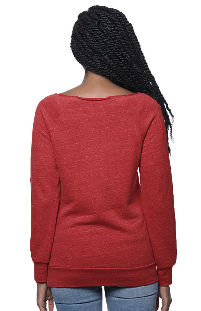 Womens Fashion Fleece Raglan Pouch Pocket 3