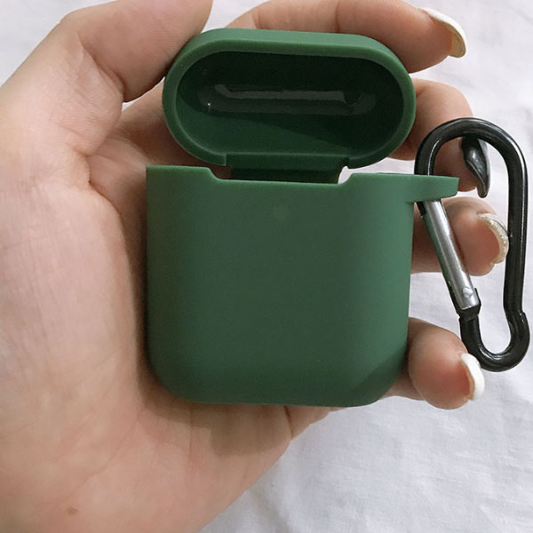 Ultra-Thin Silicone Wireless Earphones Case With Carabiner 6