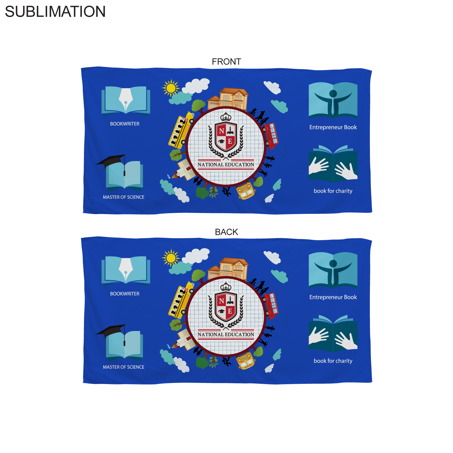 Colored Microfiber DriLite Terry Beach Towel, 30x60, Sublimated in Any PMS color Edge to Edge 2 side 12