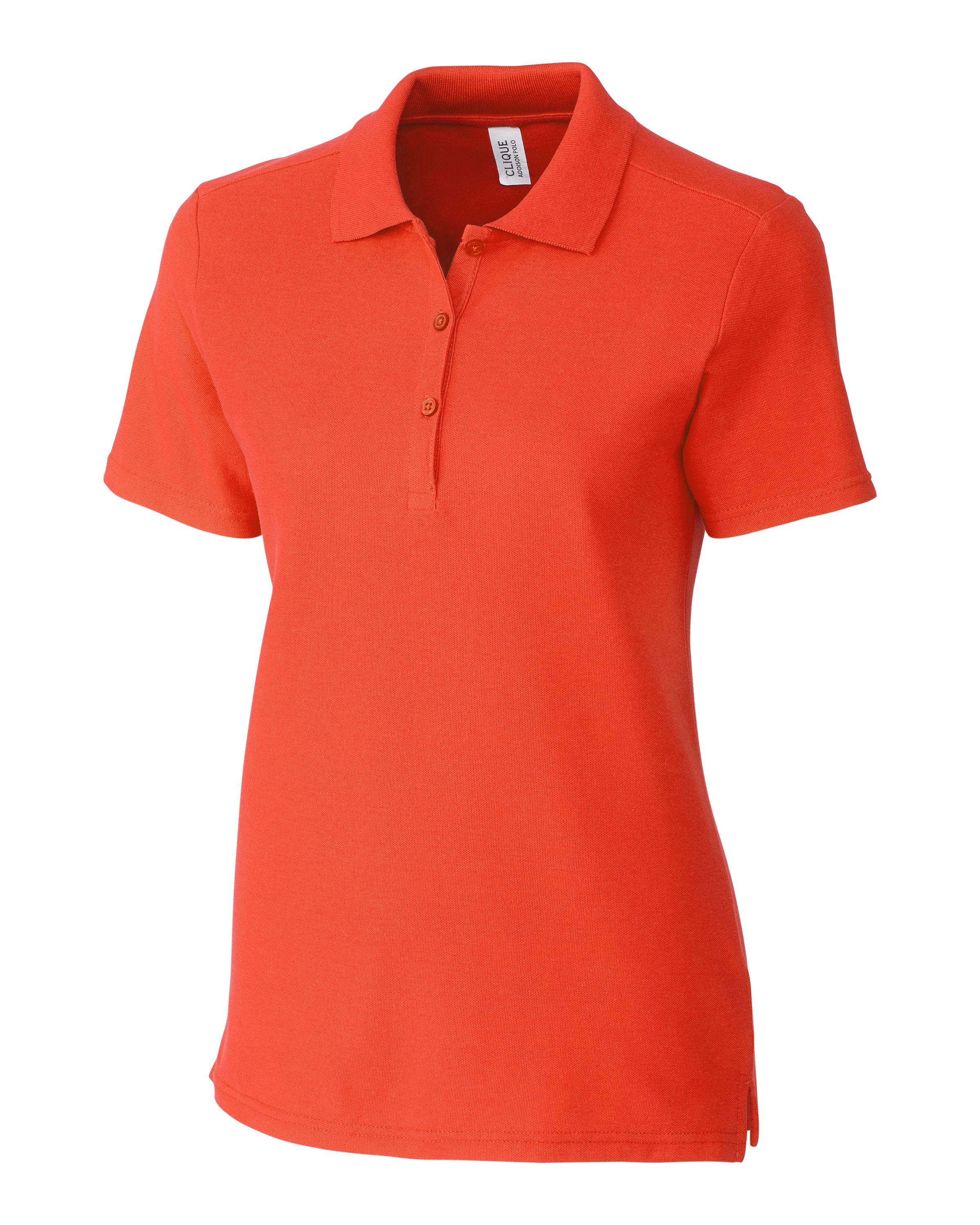 Addison All Cotton Pique Short Sleeve Womens Polo