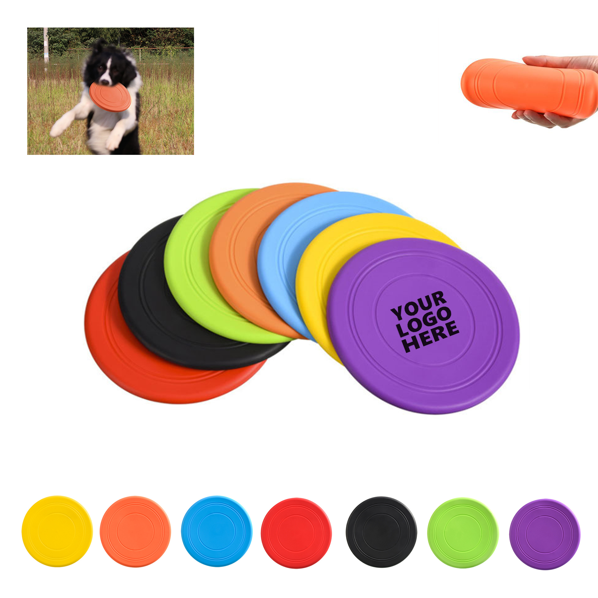 Abrasion-resistant Pet Flying Disk MOQ 50 1