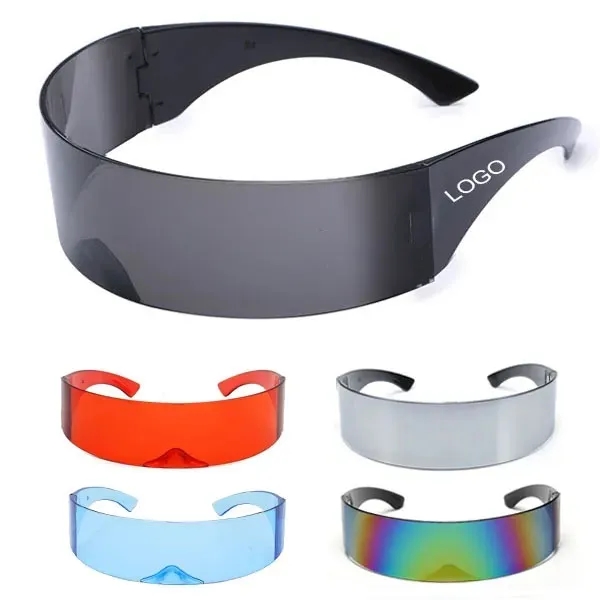 Futuristic Cyclops Shield Party Sunglasses 3