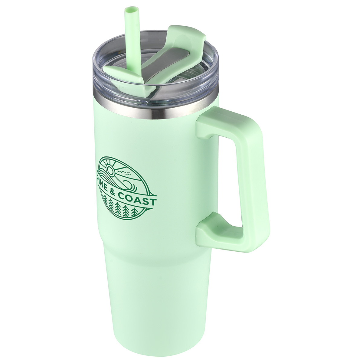 Milo 30 oz Vacuum Insulated Stainless Steel Mug with Straw 12