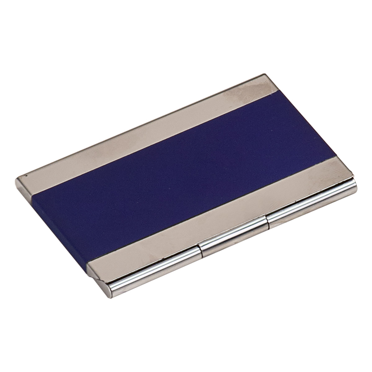 Blue Stainless Steel Business Card Holder 2