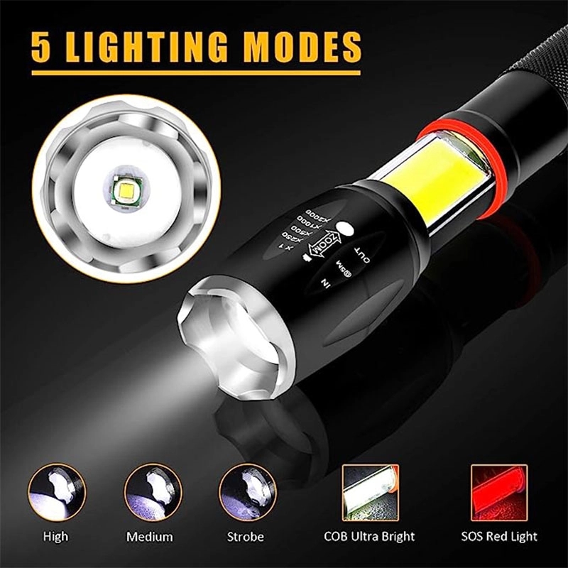 LED Tactical COB Flashlight 6