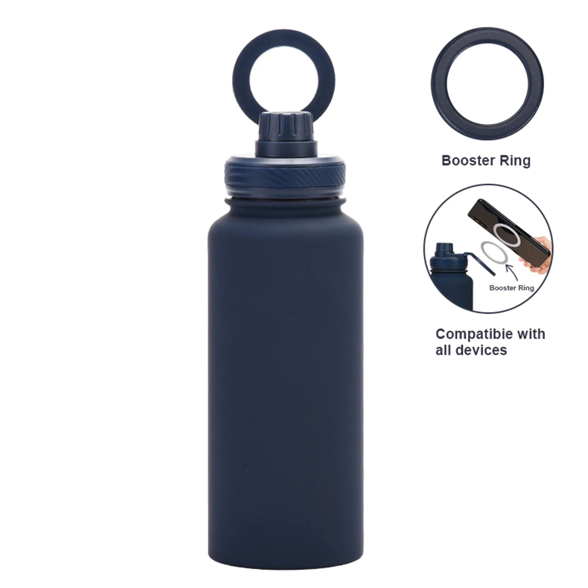 Stainless Steel Magnetic Phone Mount Water Bottle 12