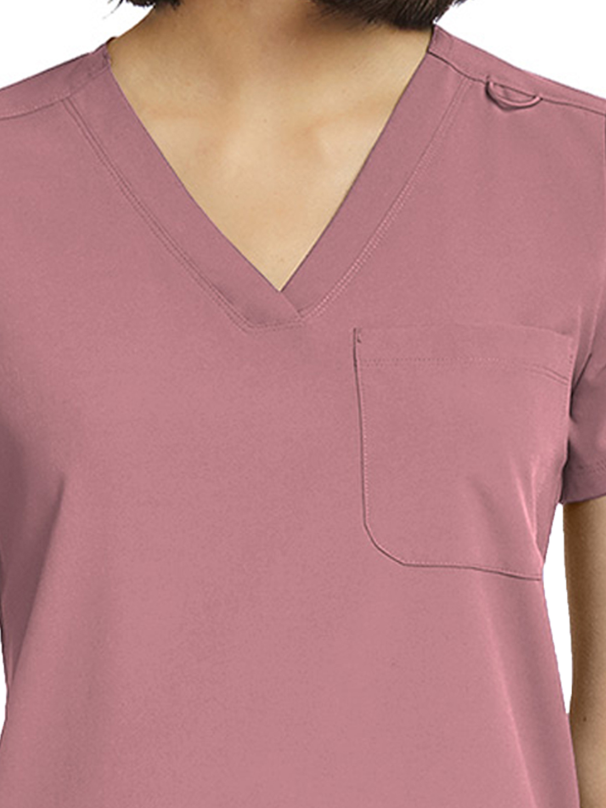 ScrubJoy Originals - Women's Fitted One-Pocket V-Neck Top 15