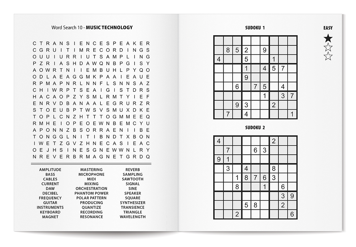 Relax Pack: STEMulate - Adult Coloring and Large Print Puzzle Book Combo with Colored Pencils 3