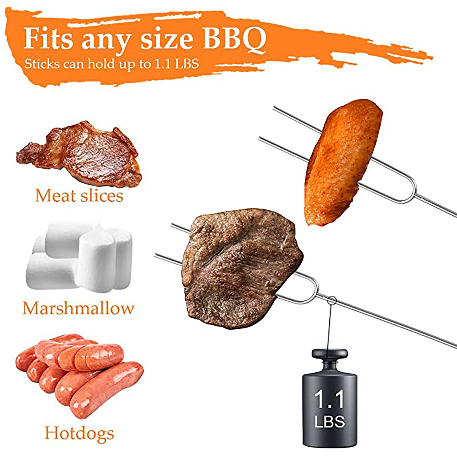 Telescoping Roasting Fork 2