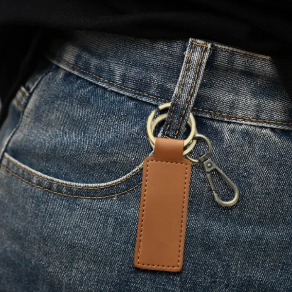 Leather Keychain with Clip 6