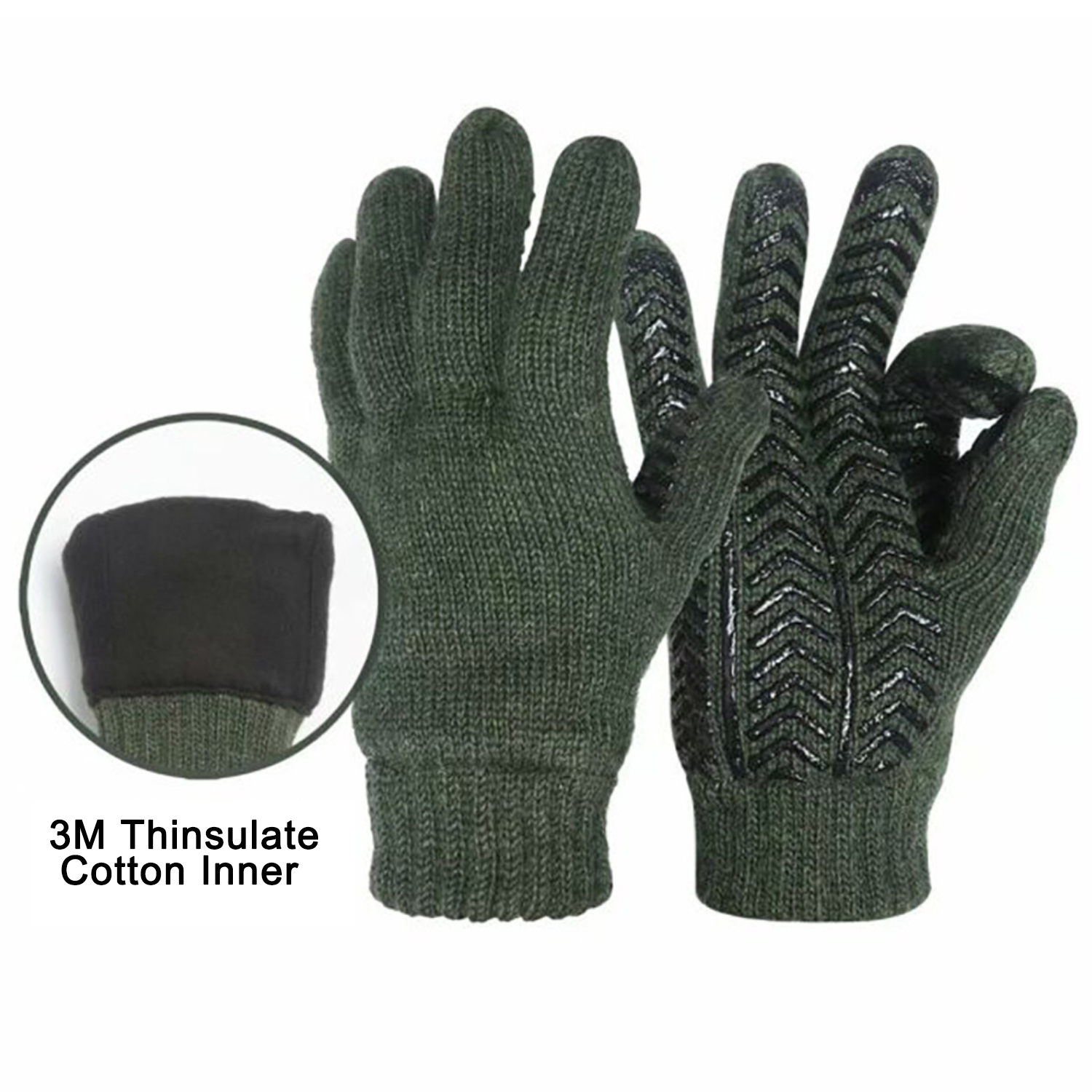Poly-Cotton Non-Slip Thickened Knitted Gloves 2
