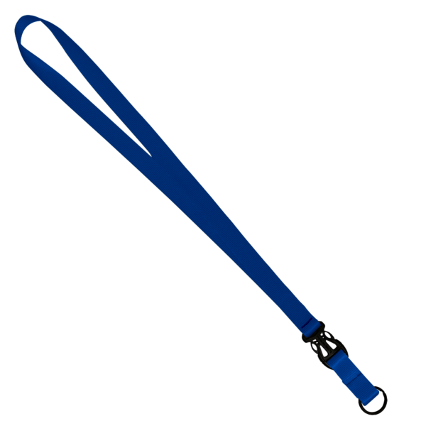 3/4" Multi color (Top and bottom) Nylon Lanyard with Plastic Slide Buckle R 155