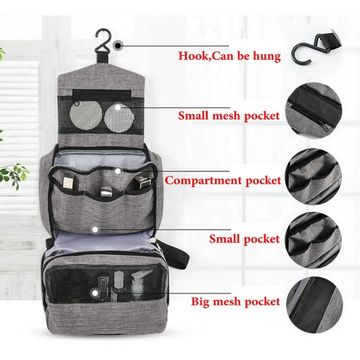 Foldable Travel Toiletry Bag 5