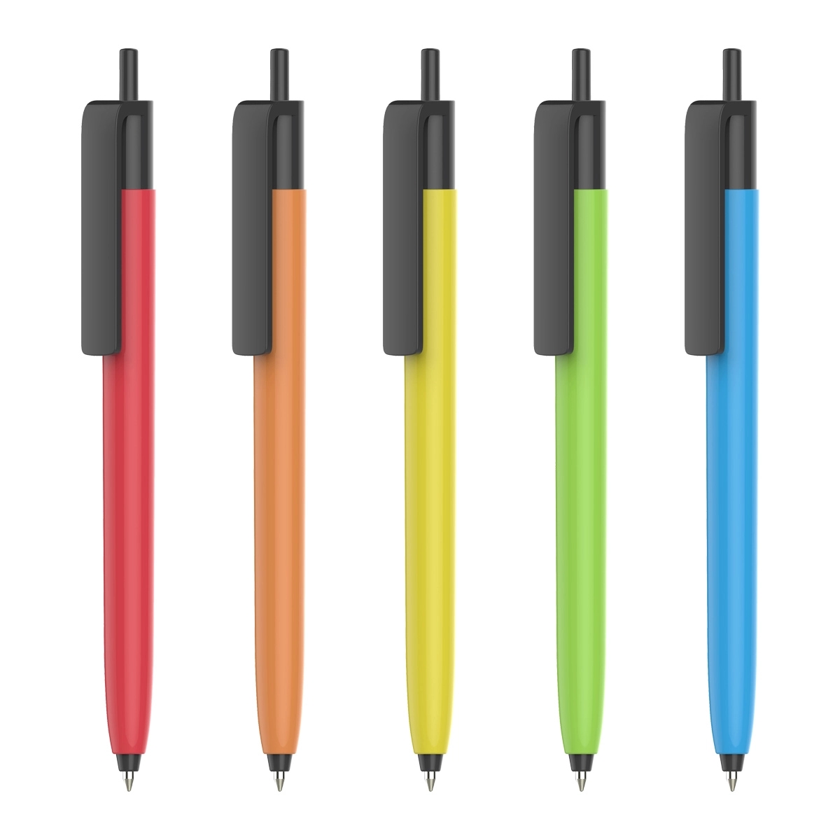 Full Color Black Plastic Pens 3