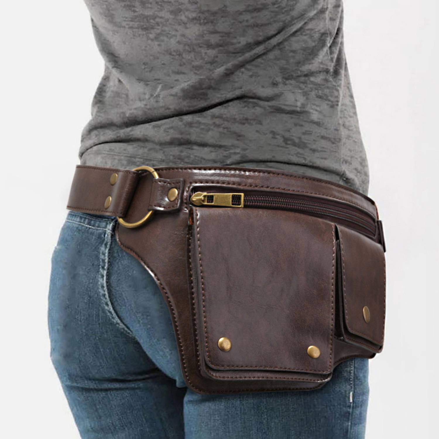 Women's PU Leather Waist Bag-Adjustable & Durable 5