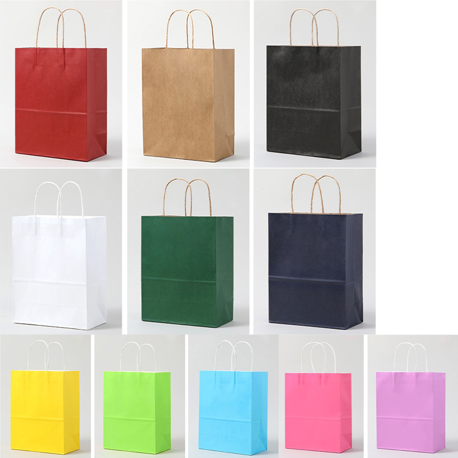 Customized Kraft Paper Gift Bags 3
