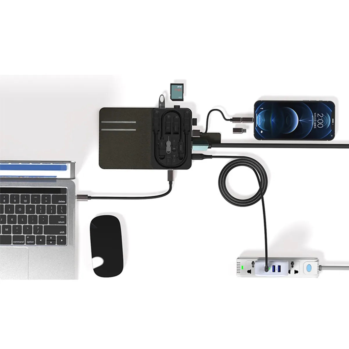 Compact Charging Hub Kit phone laptop extender Power Banks 3