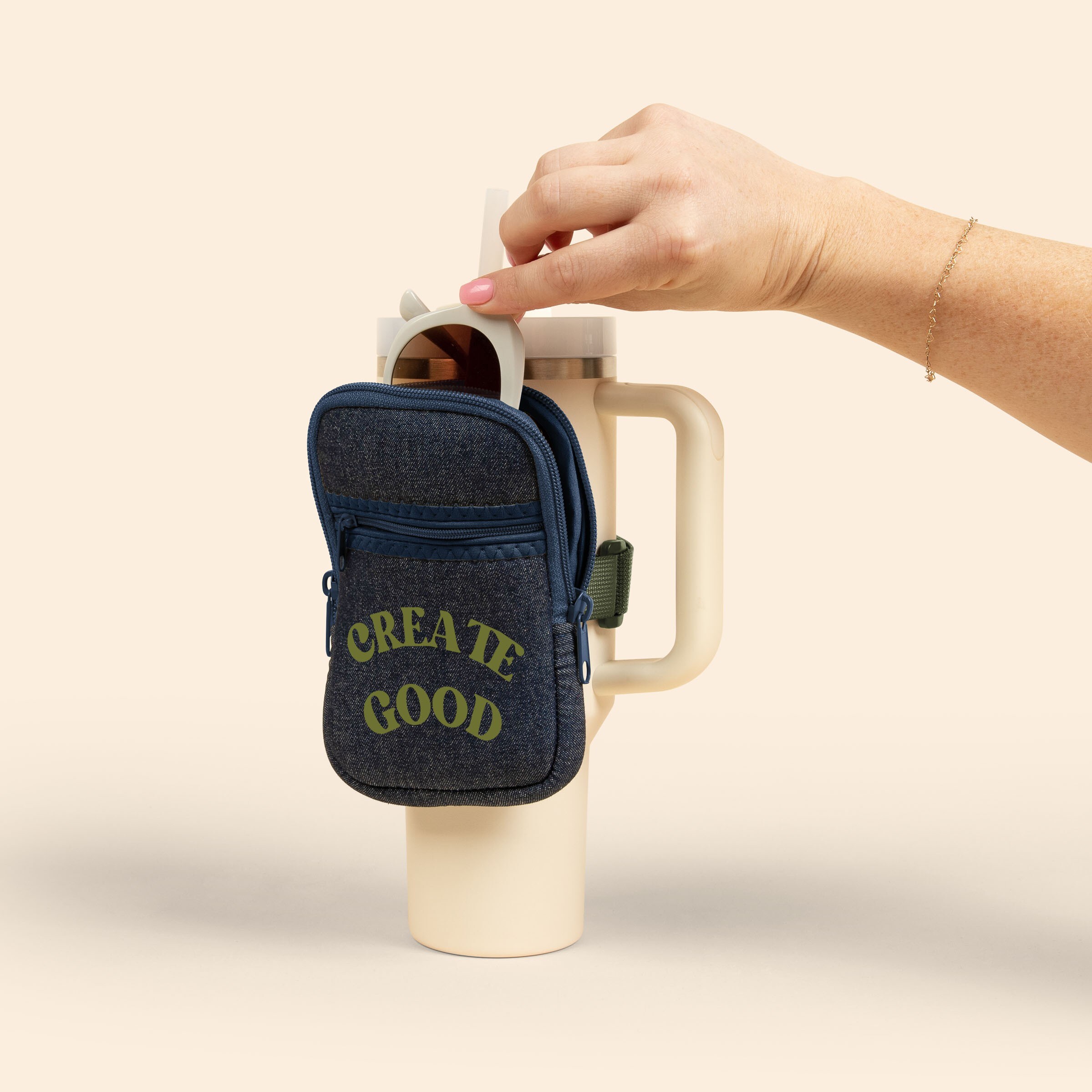 HYDRO POUCH - LARGE - DENIM NEOPRENE