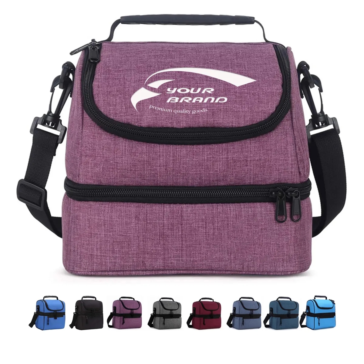 Double Layer Unisex Refrigerated Insulated Lunch Bag 3