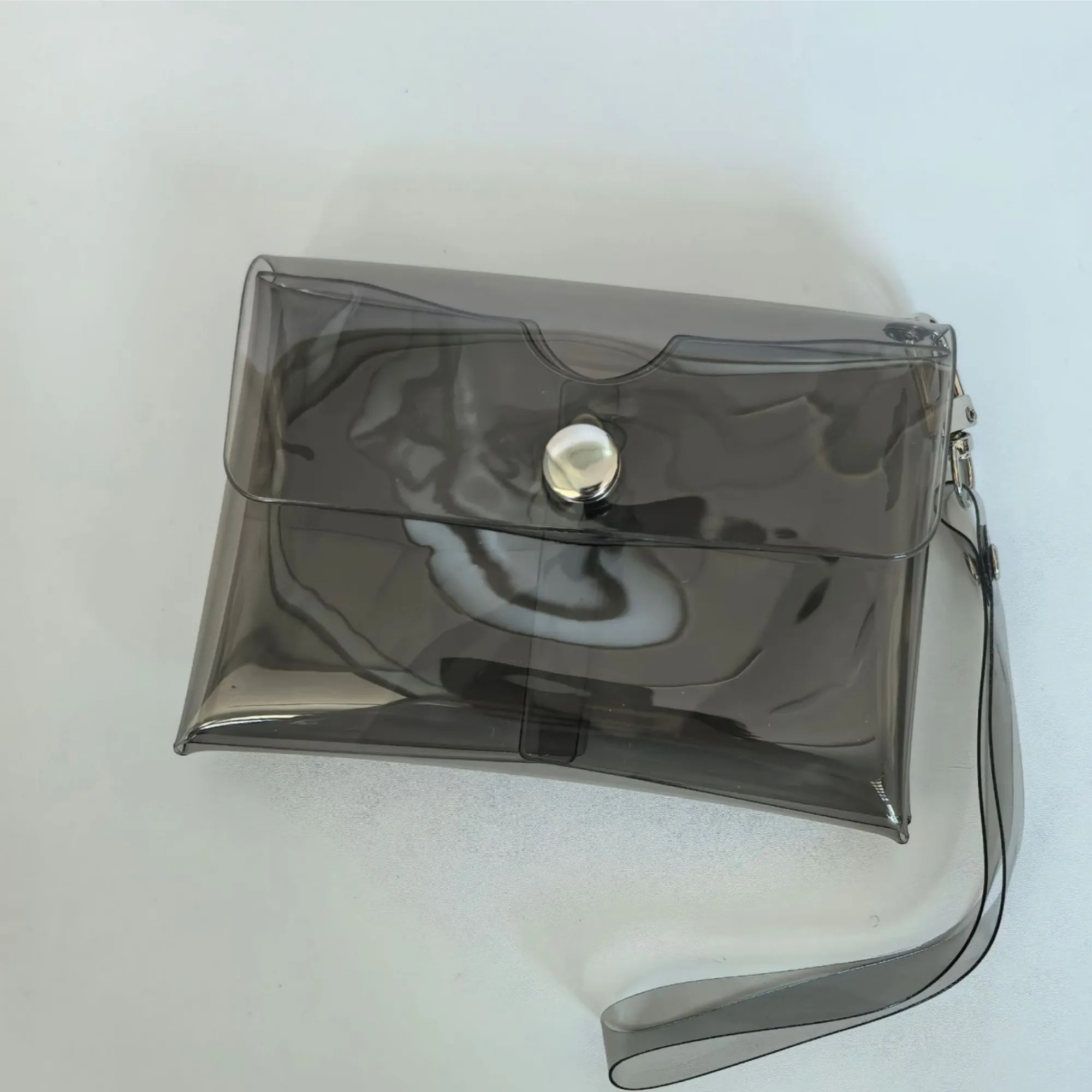 PVC Coin Purse Transparent Storage Pouch Wallet Keychain 2